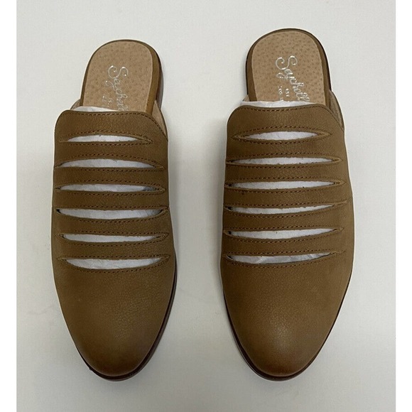 Seychelles Undivided Nubuck Camel Mule Flats Size 6.5 Women's NEW - Picture 11 of 12